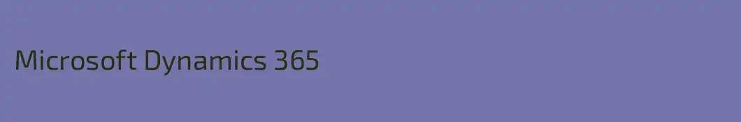 Microsoft Dynamics 365